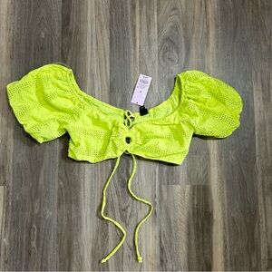 Target lime green summer crop top